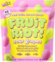 Fruit Riot® Sour Grapes Sour Candy Coated Mixed Grapes Perspective: Main