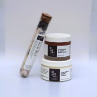 Gift Box Includes Lavender Rose Face Mask, Lavender Body Cream & Lavender Bath Salts