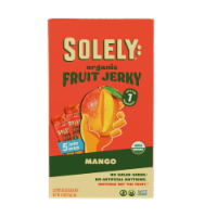 Solely® Organic Mango Fruit Jerky Perspective: Main