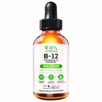 OPA NUTRITION Liquid Vitamin B12 1200 Mcg Drops to Help Break Down Food into Energy - 60 ml