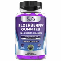 OPA NUTRITION Elderberry Immune Support Gummies, Zinc, Vitamin C, Kids/Adults - 60 Ct