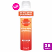 Lume Women's Whole Body Invisible Deodorant Spray Clean Tangerine Aluminum Free Perspective: Main