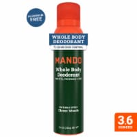 Mando Whole Body Men’s Deodorant - Invisible Spray Deodorant - Aluminum Free - Clover Woods Perspective: Main