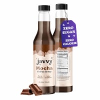 Javy Premium Mocha Coffee Syrup, Low Calorie – Low Sugar, Coffee Bar Accessories