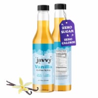 Javy Premium Vanilla Coffee Syrup, Low Calorie – Low Sugar, Coffee Bar Accessories