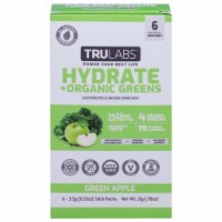 Trulabs® Hydrate™ Electrolyte + Organic Drink Mix Greens Green Apple Perspective: Main