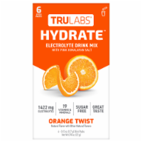 TruLabs® Hydrate™ Orange Twist Electrolyte Drink Mix Stick Packs Perspective: Main