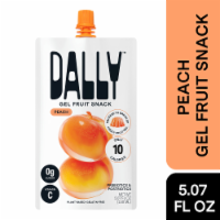 Dally™ Zero-Sugar Peach Gel Fruit Snack Pouch Perspective: Main
