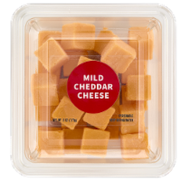 Upper Cut Cubed Mild Cheddar Cheese Perspective: Main