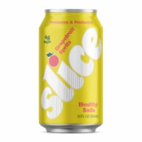 Slice Grapefruit Spritz Healthy Soda Can Perspective: Main