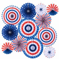 Homarden Patriotic 4th of July Decorations - USA Party Supplies (Set of 12)