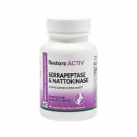 Dynamic Enzymes Restore Activ Serrapeptase & Nattokinase Systemic Enzymes, 40 Capsules