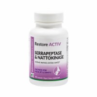 Dynamic Enzymes Restore Activ Serrapeptase & Nattokinase Systemic Enzymes, 90 Capsules