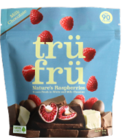 Tru Fru White & Milk Chocolate Covered Frozen Raspberries
