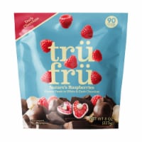Tru Fru White & Dark Chocolate Covered Frozen Raspberries