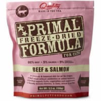 Primal Pet Foods 850334004348 Freeze Dried 5.5 oz Nugget Cat Beef- Salmon