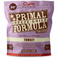 Primal Pet Foods 850334004386 Freeze Dried 5.5 oz Nugget Cat Turkey