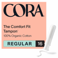 Cora™ Organic Cotton Regular Tampons