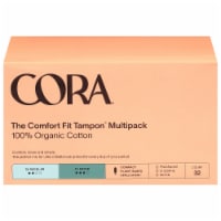 Cora® Organic Cotton The Comfort Fit Tampon Regular & Super Multipack