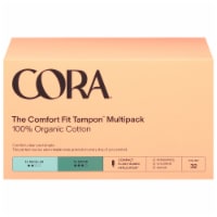 Cora® Organic Cotton The Comfort Fit Tampon Regular & Super Multipack