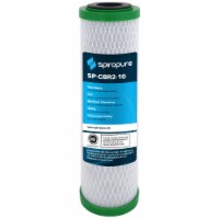 SpiroPure 10 x 2.5 Inch 0.5 Micron Carbon Block Water Filter Cartridge (12 Pack)