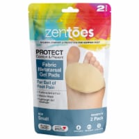 ZenToes Ball of Foot Pads, Metatarsal Cushions for Metatarsalgia Pain Relief - 1 Pair (Small)