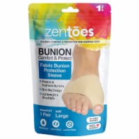 ZenToes Bunion Corrector and Bunion Relief Sleeve with Gel Bunion Pads - 1 Pair - Size Large