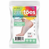 ZenToes Gel Arch Supports for Plantar Fasciitis, Flat Feet, Foot Support - 1 Pair (Small)