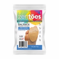 ZenToes Fabric Covered Gel Inserts for High Heels, Adhesive Shoe Insoles Pain Relief - 4 Pack