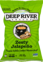 Deep River Snacks Zesty Jalapeno Kettle Cooked Potato Chips Perspective: Main