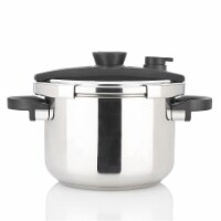 Zavor EZLock Stainless Steel 6 Quart Pressure Cooker for Stove Top - Dual Pressure Level