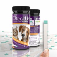 Coastline Global CheckUp Dog and Cat Urine Testing Strips for Detection of Diabetes 50 count Perspective: Main