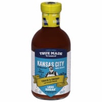 True Made Foods Less Sugar Kansas City BBQ Sauce Perspective: Main