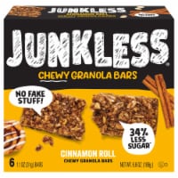 Junkless Cinnamon Roll Chewy Granola Bars Perspective: Main