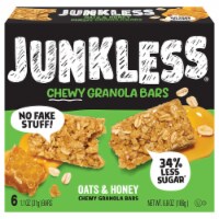 Junkless Oats & Honey Chewy Granola Bars Perspective: Main
