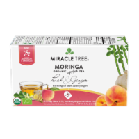 Organic Moringa Superfood Tea Peach & Ginger -- 25 Tea Bags