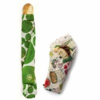 Z Wraps 236960 Beeswax Wrap, Leafy Green & Farmers Market Prints - Medium & Extra Large - Pac
