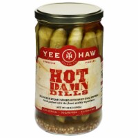 YeeHaw Pickle Co. Hot Damn Dills Spicy Dill Pickle Spears
