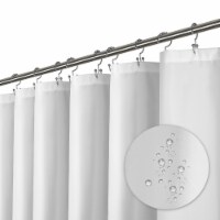 LiBa Cloth Fabric Shower Curtain, Heavy Duty Waterproof - 36&quot; W x 72&quot; H White