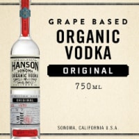 Hanson of Sonoma Organic Original Grape-Based California Family Made Vodka 750 ml Perspective: Main
