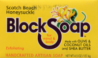 Block Island Block Soap Scotch Beach Honeysuckle