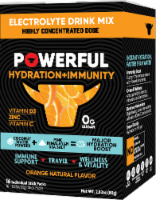 Powerful Hydration + Immunity Orange Electrolyte Drink Mix Perspective: Main
