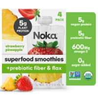 Noka® Strawberry Pineapple Superfood Smoothie Fruit Pouch Perspective: Main