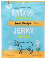 Riley's Organic Beef Recipe Jerky Rolls Dog Treats