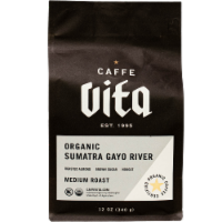 Caffe Vita Sumatra Gayo River Medium Roast Organic Whole Bean Coffee Perspective: Main