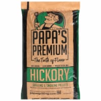 Papa's Premium Hardwood Blend Grill and Smoker Wood Pellets, Hickory, 20 Pounds