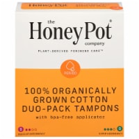 The Honey Pot 100% Organic Tampons Duo-Pack