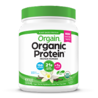 Orgain® Organic Vanilla Bean Flavor Plant-Based Protein Powder