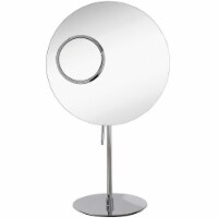 Hamilton Hills 1x/5x Dual Magnified Silver Polished Stainless Steel Mirror