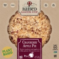 Raised Gluten Free Vegan Cranberry Apple Pie Perspective: Main